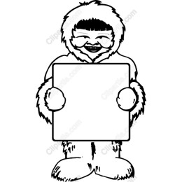 Whimsical Eskimo Character