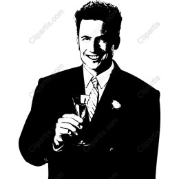Charismatic Man in Suit