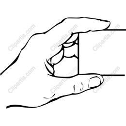 Hand Holding Blank Card
