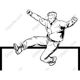 Energetic Leaping Figure