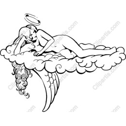 Serene Angel on Cloud