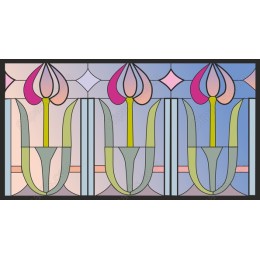 Art Deco Floral Window