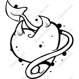 Whimsical Heart with Tendrils