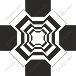 Intricate Black and White Geometric