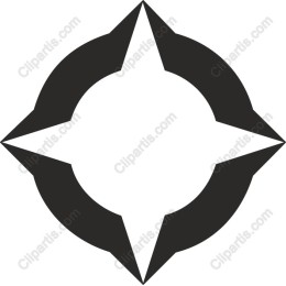 Modern Compass Rose
