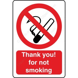 Thank You! For Not Smoking