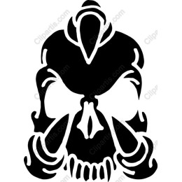 Skull - Intricate Black