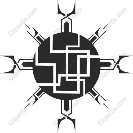 Intricate Tribal Sun Symbol
