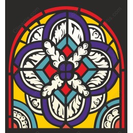 Floral Stained Glass