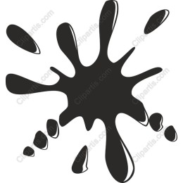 Dynamic Black Ink Splatter