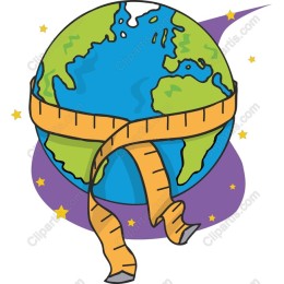 Globe with Measuring Tape