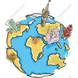 World Landmarks Globe
