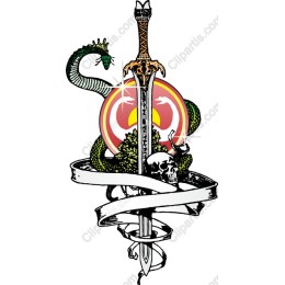 Dramatic Sword and Snake