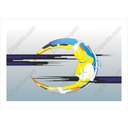 Vibrant Crescent Moon