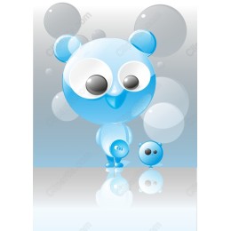Charming Blue Bear Duo