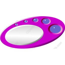 Vibrant Pink Oval