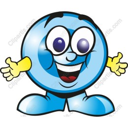 Cheerful Blue Emoji