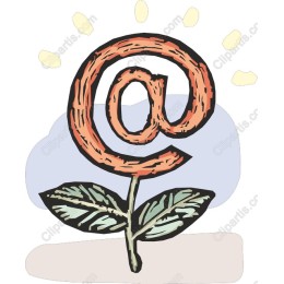 Floral Email Symbol