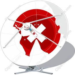 Satellite Dish with Africa Map