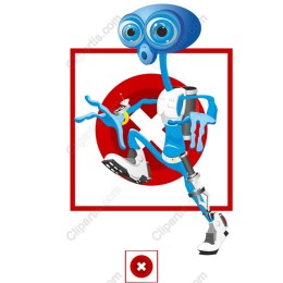 Quirky Blue Robot