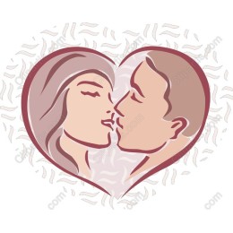 Romantic Couple Kiss