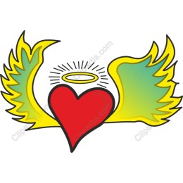 Angelic Heart with Wings