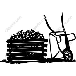 Garden Wheelbarrow and Compost Bin
