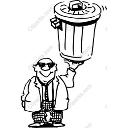 Quirky Trash Can Balancing Character