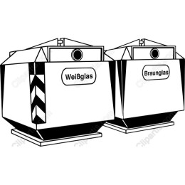 Eco-Friendly Glass Recycling Containers