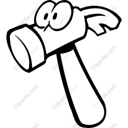 Whimsical Cartoon Hammer