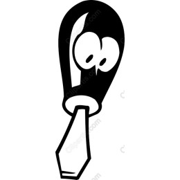 Whimsical Character with Wide Eyes