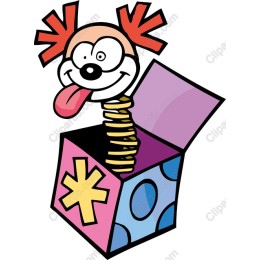 Cheerful Clown Jack-in-the-Box