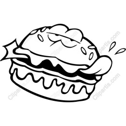 Playful Hamburger