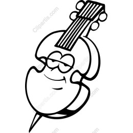 Whimsical Guitar Character