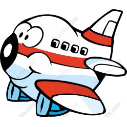 Whimsical Cartoon Airplane