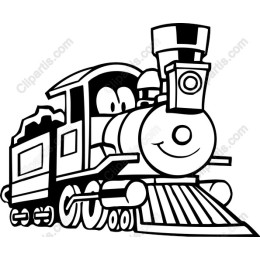 Cheerful Cartoon Train