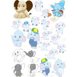 Adorable Elephant Clipart Bundle