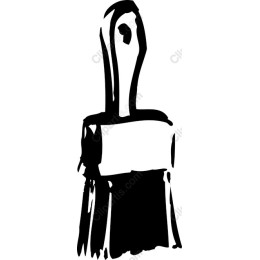 Artistic Hand-drawn Paintbrush