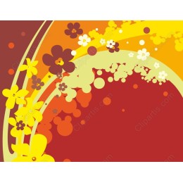 Vibrant Floral Abstract Background