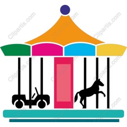 Vibrant Carnival Carousel