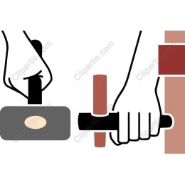 Hand Holding Hammer