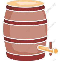Rustic Wooden Barrel