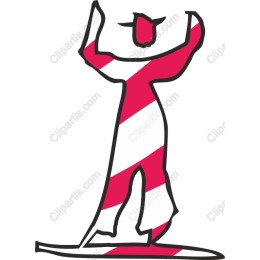 Bold Striped Figure
