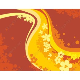 Vibrant Floral Wave