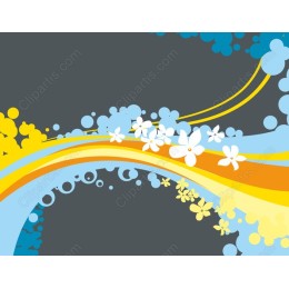 Vibrant Floral Swirl