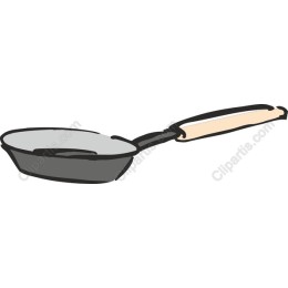 Charming Hand-Drawn Frying Pan