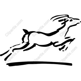 Dynamic Leaping Deer