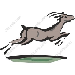 Dynamic Leaping Goat