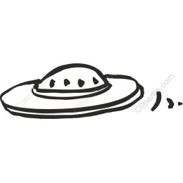 Hand-Drawn UFO