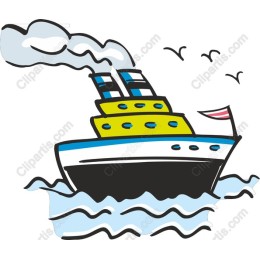 Vibrant Cartoon Boat